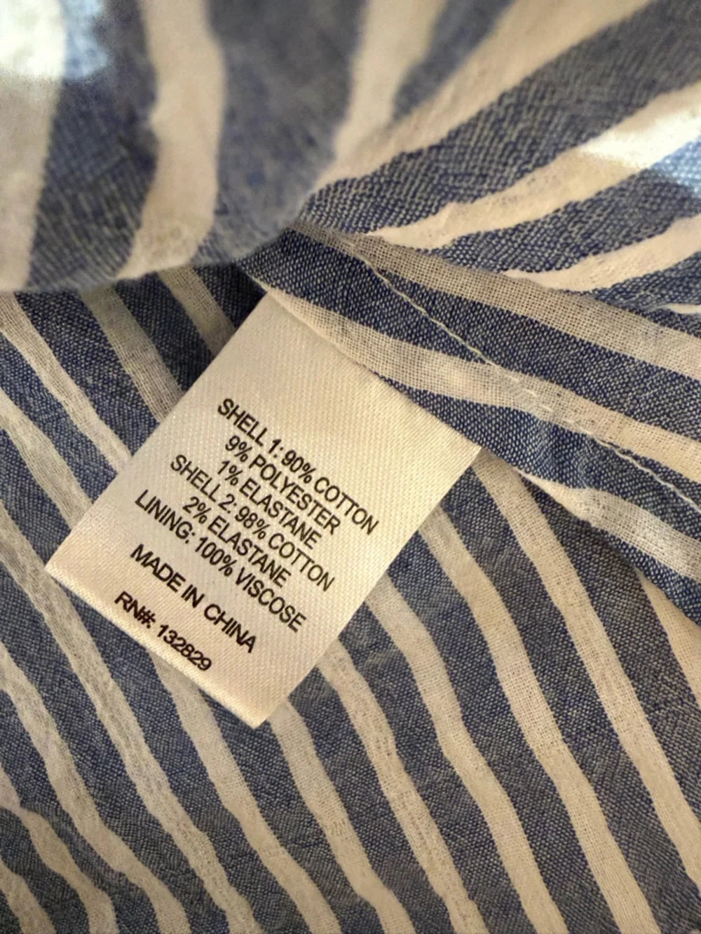 Majorelle Aruba Striped Ruffle Crop Tank Top - Blue/White - Picture 7 of 7